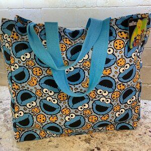 *SALE* Sesame Street Cookie Monster Canvas Tote Bag